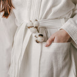 True Comfort + Spa Waffle Weave Robe