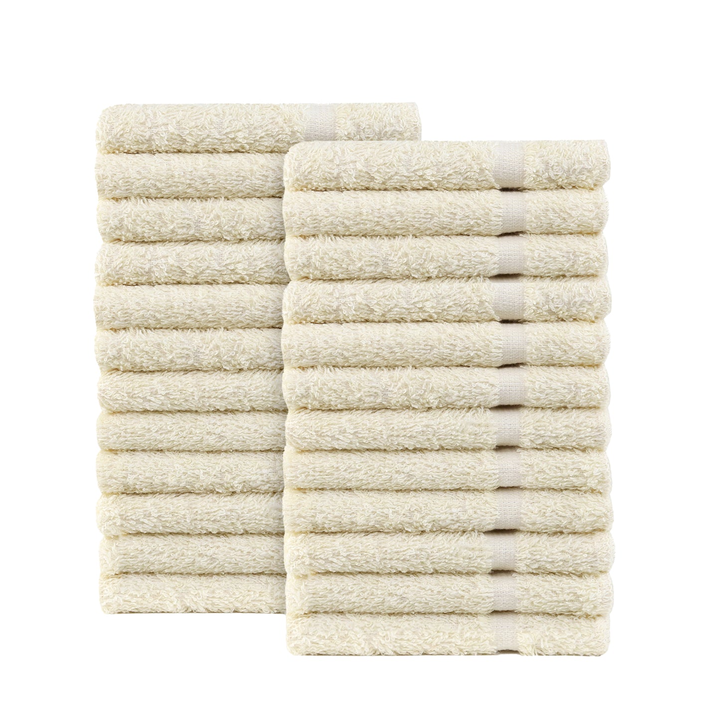 Fibertone by 1888 Mills 24-pc Utility Washcloth Set - Beige