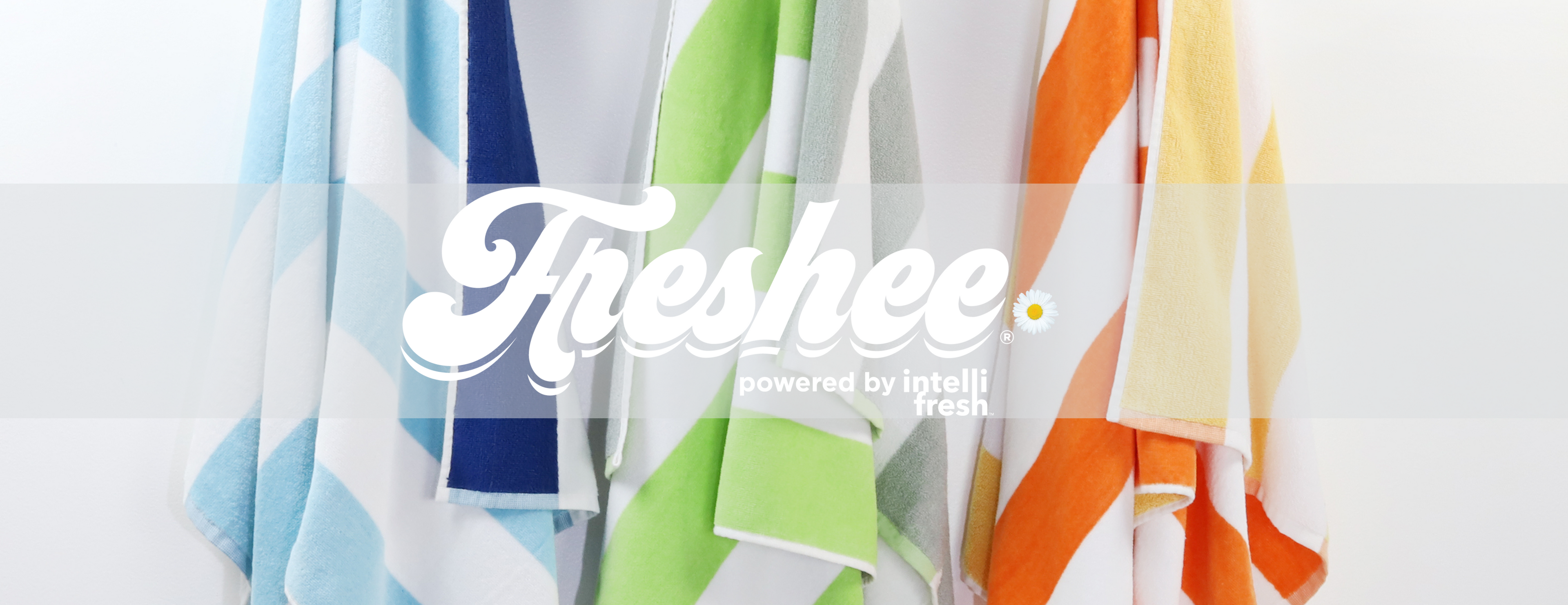 Freshee Cabana Stripe Beach Towel, Green - Featuring Intellifresh  Antimicrobial Technology 