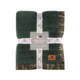 Mossy Oak Green Jacquard Throw Blanket